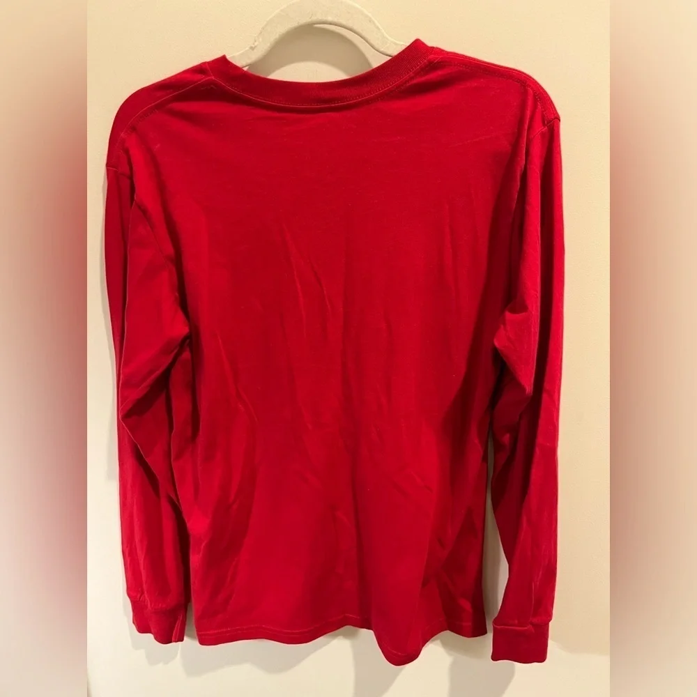 VANS NEW Classic Off the Wall Long Sleeve Shirt Cardinal Red NWT